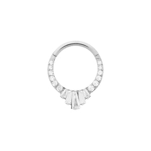 Titanium Baguette Gem Stepped Clicker - Painful Pleasures