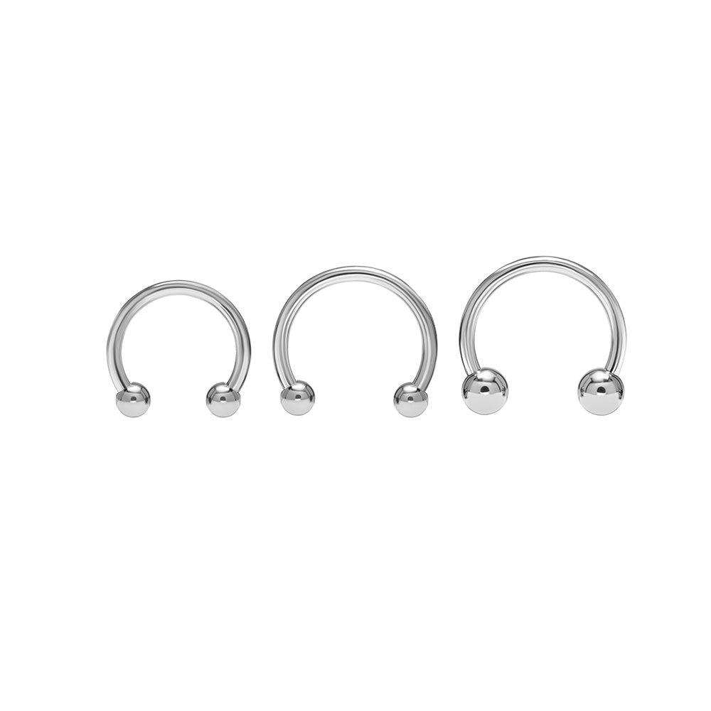 18g Titanium Circular Barbell — Price Per 1 — Pick Diameter