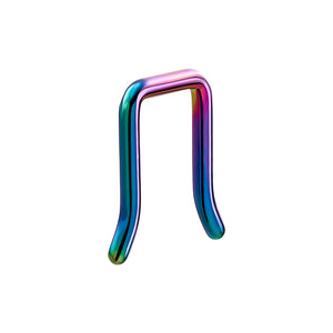 16g Rainbow Titanium Septum Retainer - Price Per 1