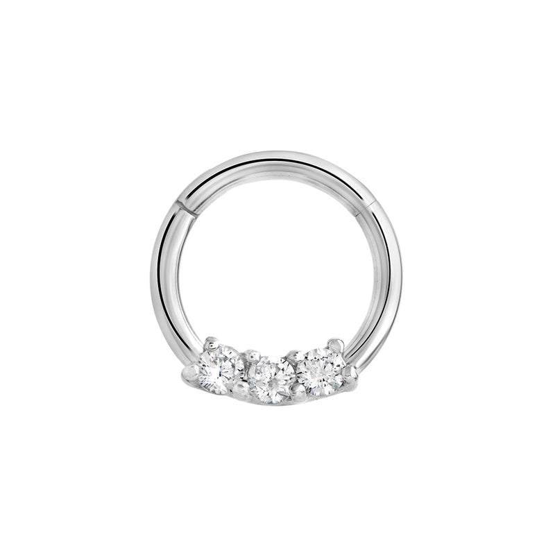 16g Septum Clicker with Three Crystals — Price Per 1