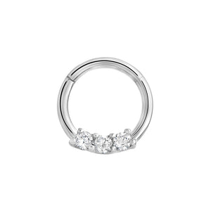 16g Septum Clicker with Three Crystals — Price Per 1