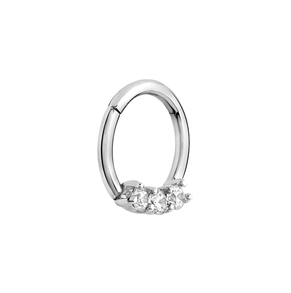 16g Septum Clicker with Three Crystals — Price Per 1