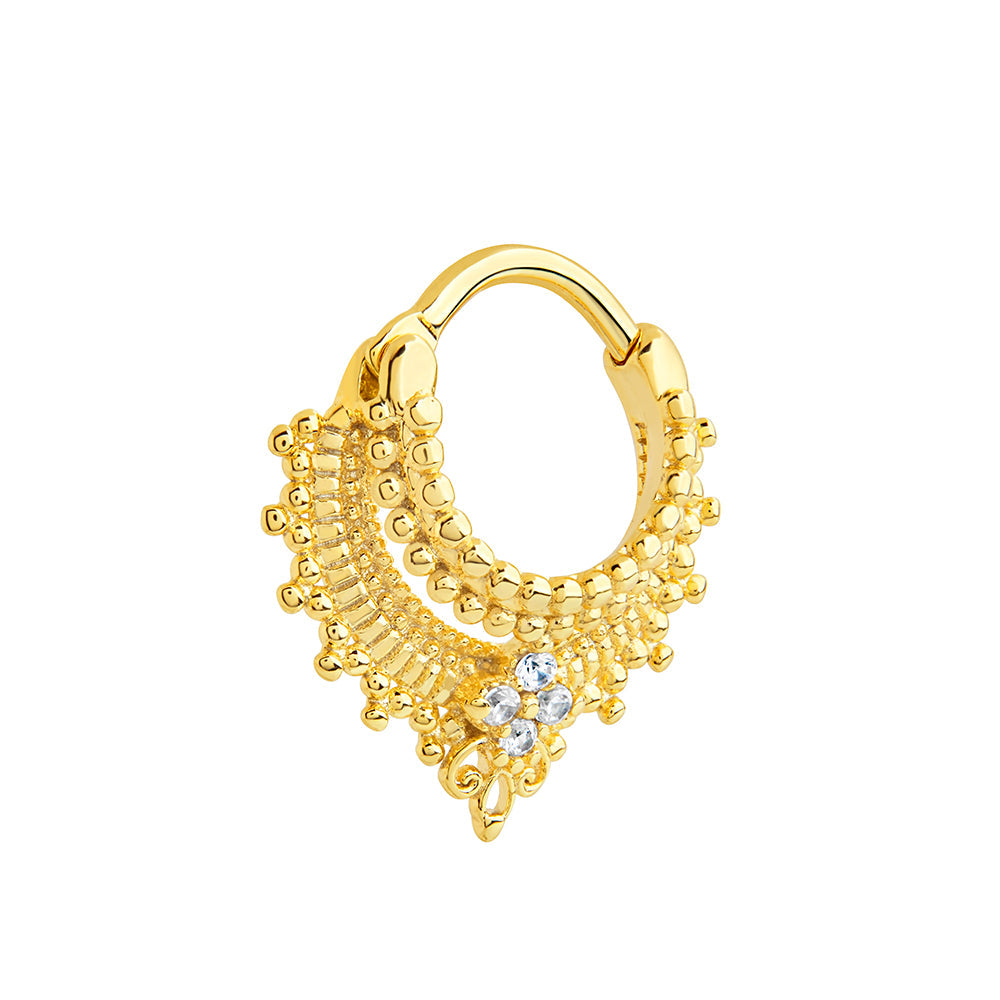 16g PVD Gold Kali’s Crown Septum Clicker