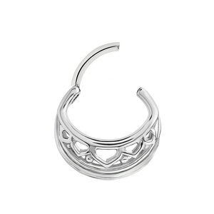 16g Simple Maori Band Steel Septum Clicker