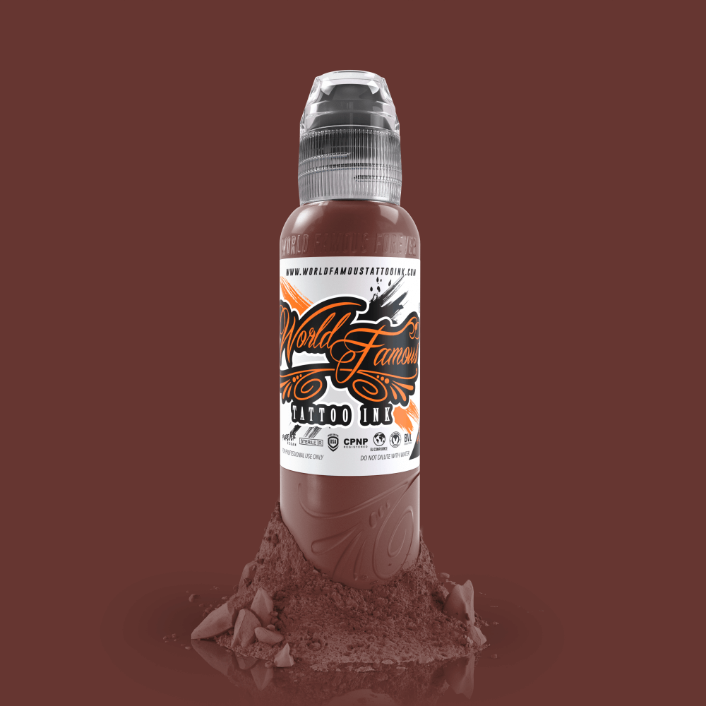 6 bottle Mak's Bricktone Set — World Famous Tattoo Ink — Pick Size