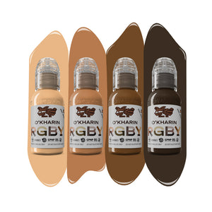 Sasha O’Kharin RGBY Skin Tone Yellow Mini Set of 4 Colors — World Famous — 1oz