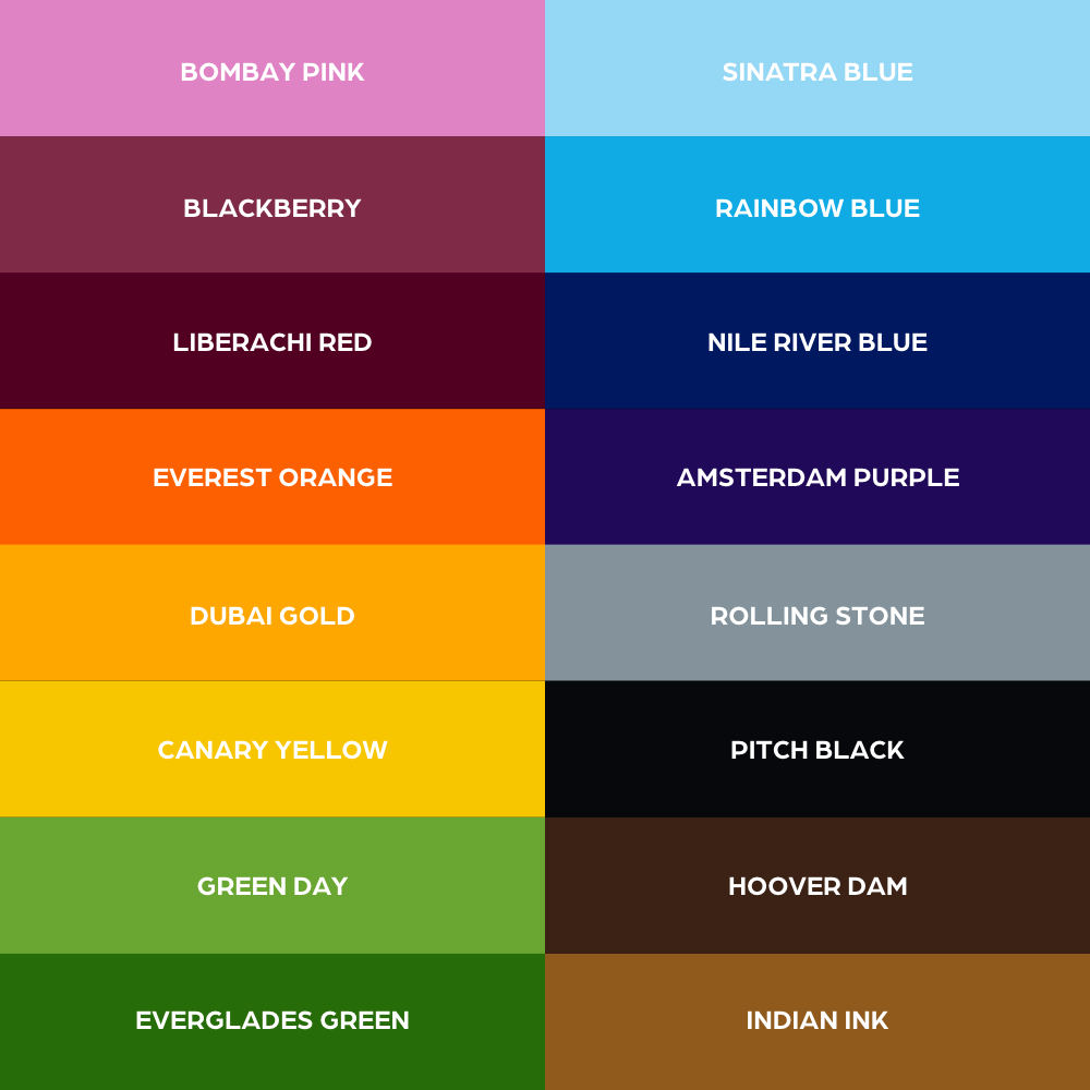 16 Color Ink Set #2 1oz