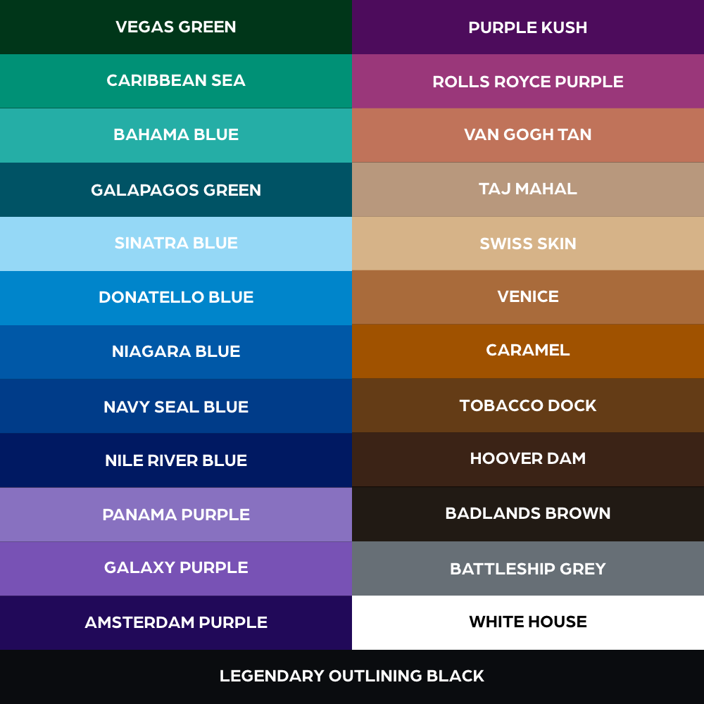 50 color Set — World Famous — 1oz