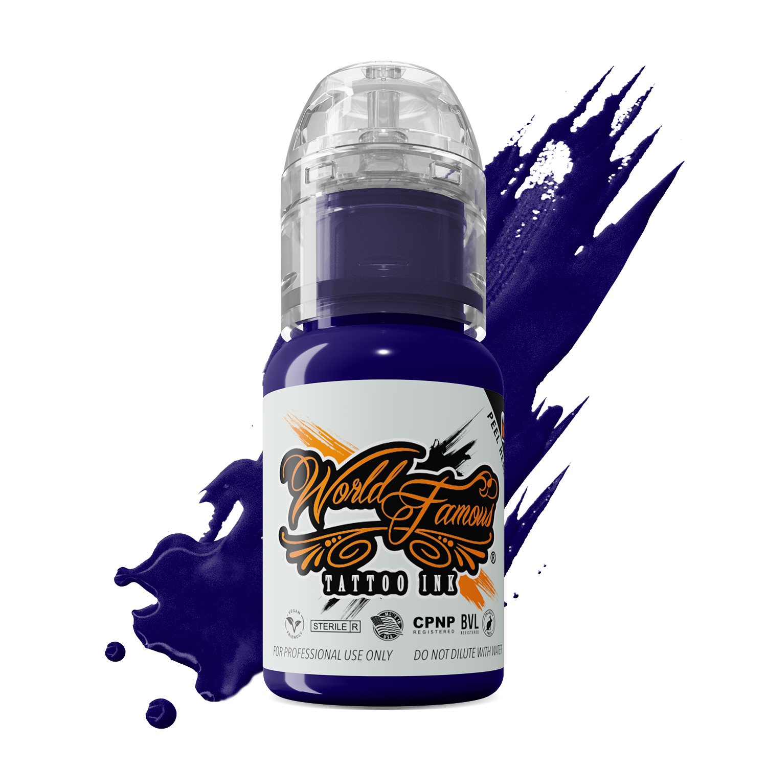 World Famous Tattoo Ink – All Blue Inks – 1/2oz Bottle