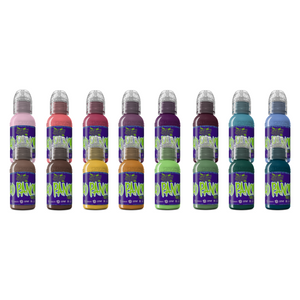 16 Color A.D. Pancho Set — World Famous Tattoo Ink — 1oz