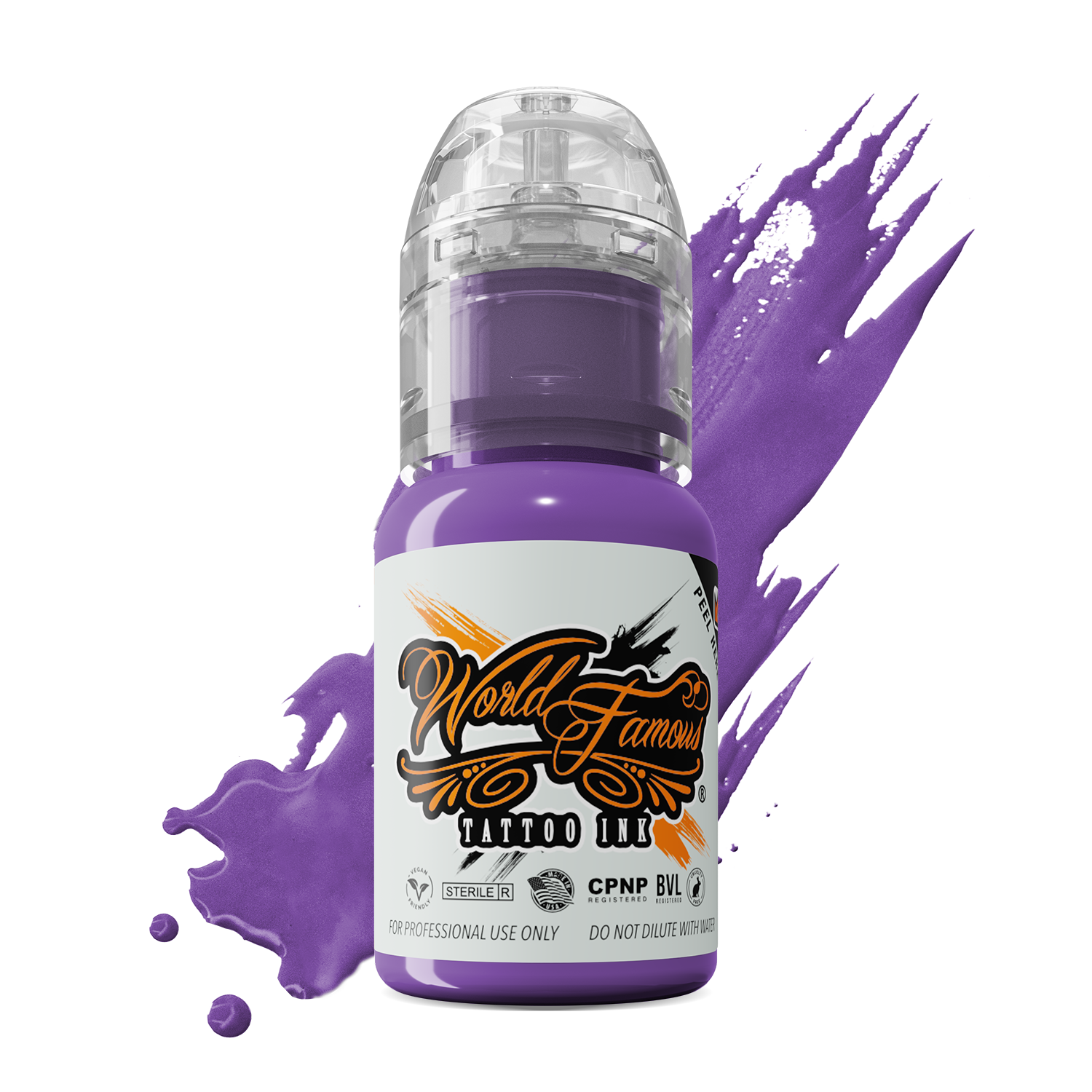World Famous Tattoo Ink – All Purple Inks – 1/2oz Bottle