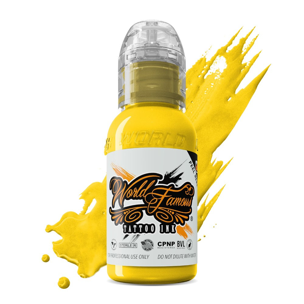 World Famous Tattoo Ink — All Yellow Inks — 1oz