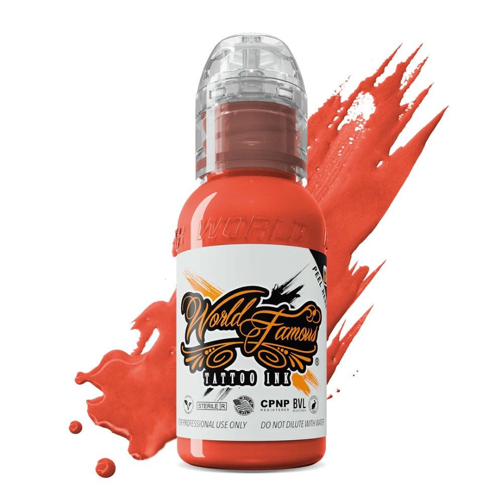 World Famous Tattoo Ink – All Orange Inks – 1/2oz Bottle