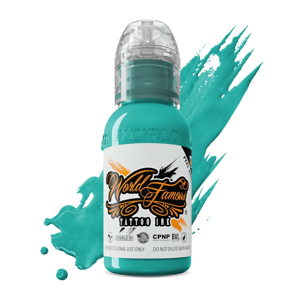 World Famous Tattoo Ink — All Turqoise Inks — 1oz