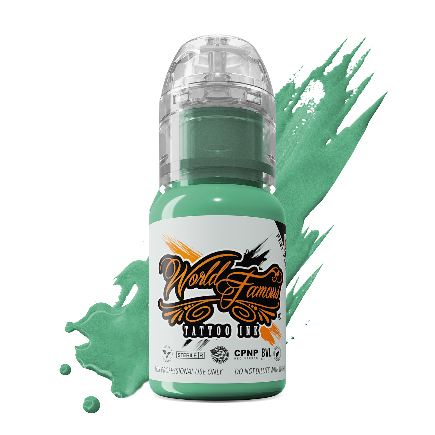 World Famous Tattoo Ink – All Green Inks – 1/2oz Bottle