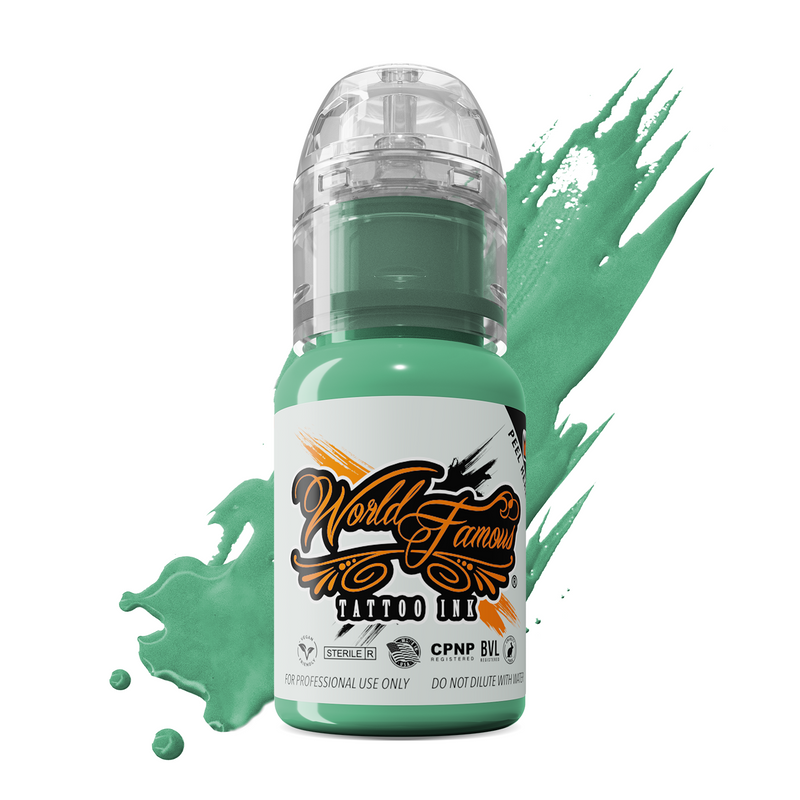 World Famous Tattoo Ink – All Green Inks – 1/2oz Bottle