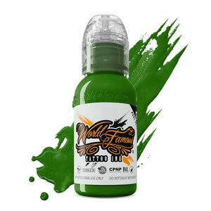 World Famous Tattoo Ink – All Green Inks – 1/2oz Bottle