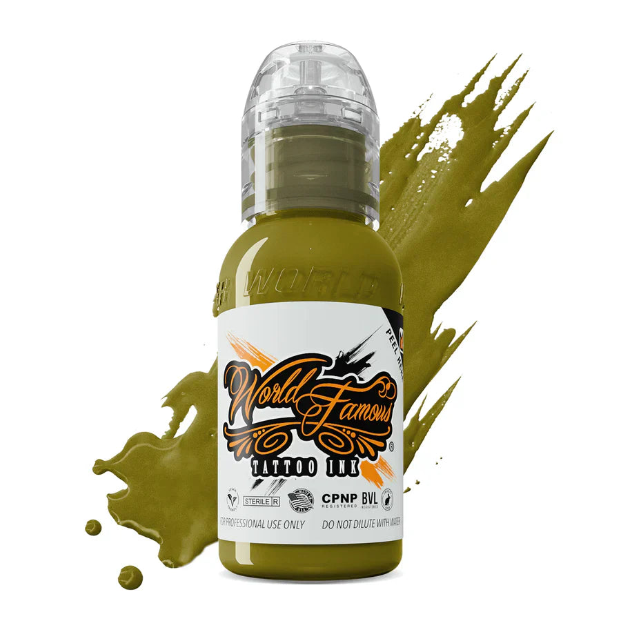 World Famous Tattoo Ink — All Green Inks — 1oz