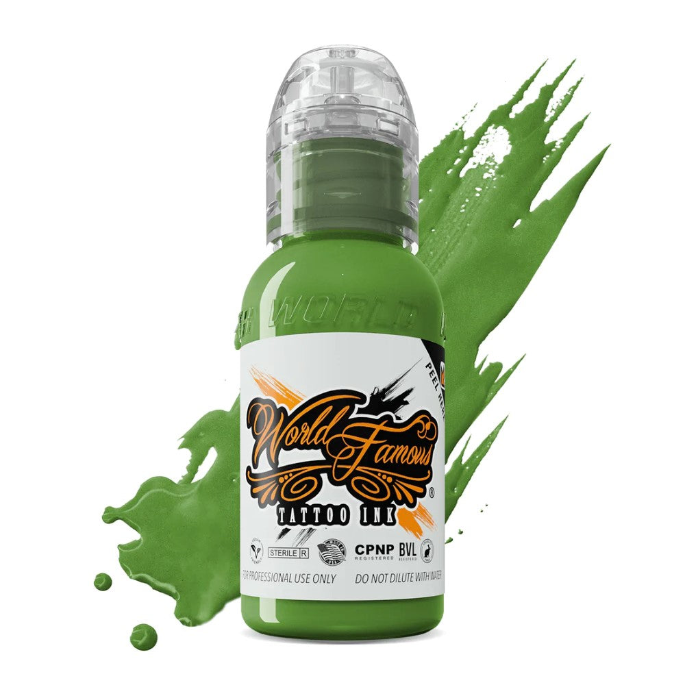 World Famous Tattoo Ink — All Green Inks — 1oz