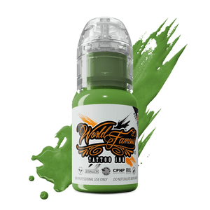 World Famous Tattoo Ink – All Green Inks – 1/2oz Bottle