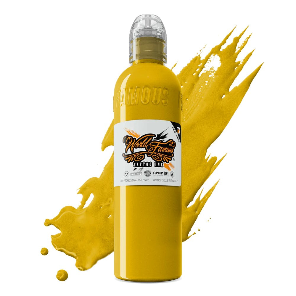 World Famous Tattoo Ink — All Yellow Inks — 4oz