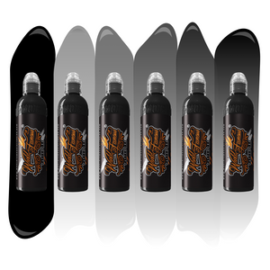 Jose Perez Jr 6 Bottle Shading Set — World Famous Tattoo Ink — Pick Size