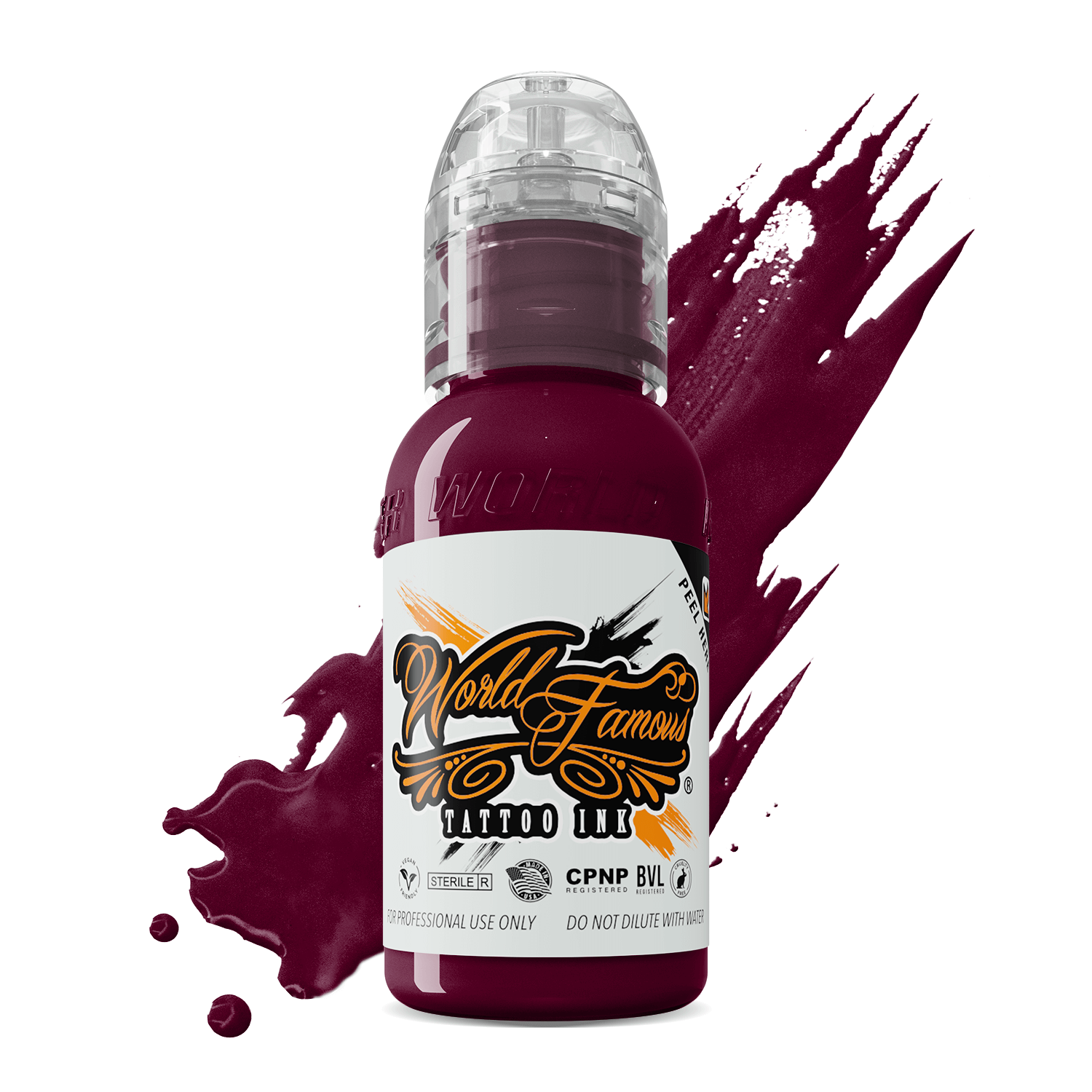 World Famous Tattoo Ink — All Maroon Colors — 1oz