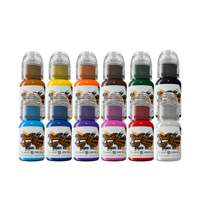 World Famous Must-Haves 12 Bottle Ink Set — World Famous Ink — 1/2oz