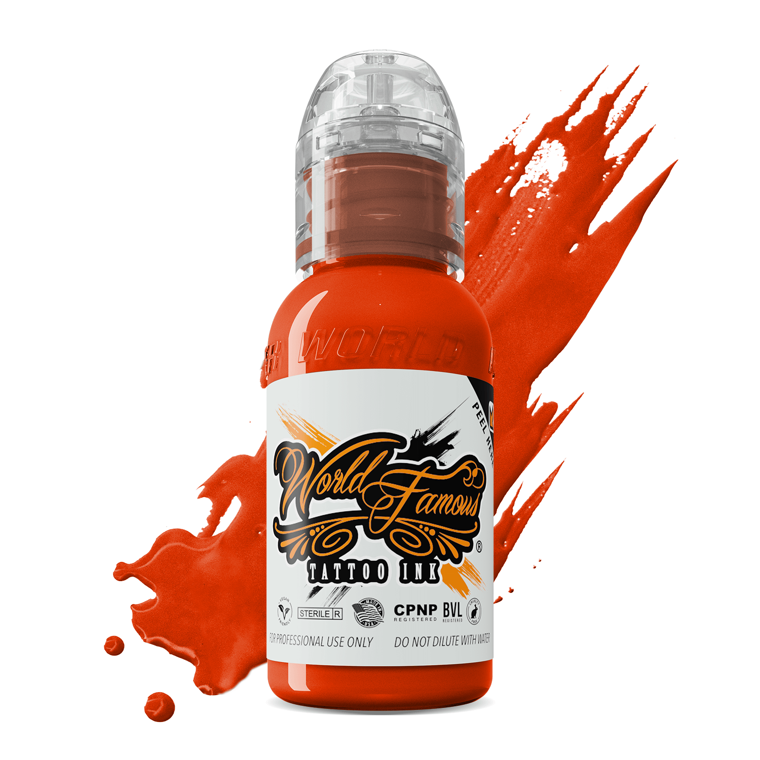 World Famous Tattoo Ink — All Orange Inks — 1oz