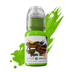 World Famous Tattoo Ink – All Green Inks – 1/2oz Bottle