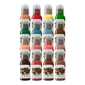 16 Color Oleg Shepelenko Set — World Famous Tattoo Ink — 1oz