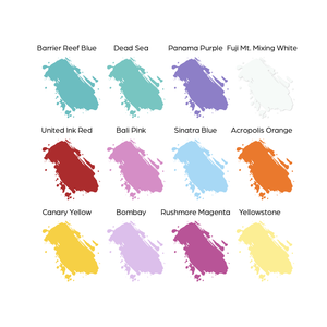 12 Color Pastel Set — World Famous Tattoo Ink — 1oz