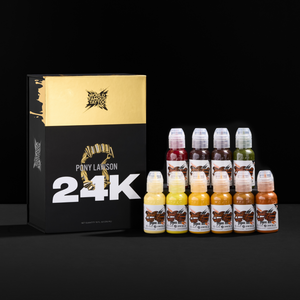 Pony Lawson 24k Set — World Famous Tattoo Ink — 1oz