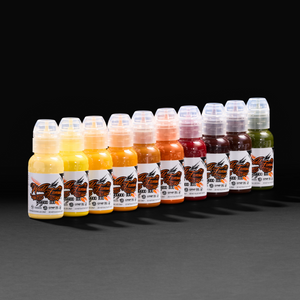 Pony Lawson 24k Set — World Famous Tattoo Ink — 1oz
