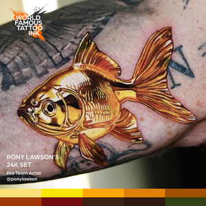 Pony Lawson 24k Set — World Famous Tattoo Ink — 1oz