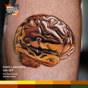 Pony Lawson 24k Set — World Famous Tattoo Ink — 1oz