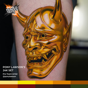 Pony Lawson 24k Set — World Famous Tattoo Ink — 1oz