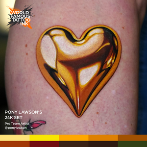 Pony Lawson 24k Set — World Famous Tattoo Ink — 1oz