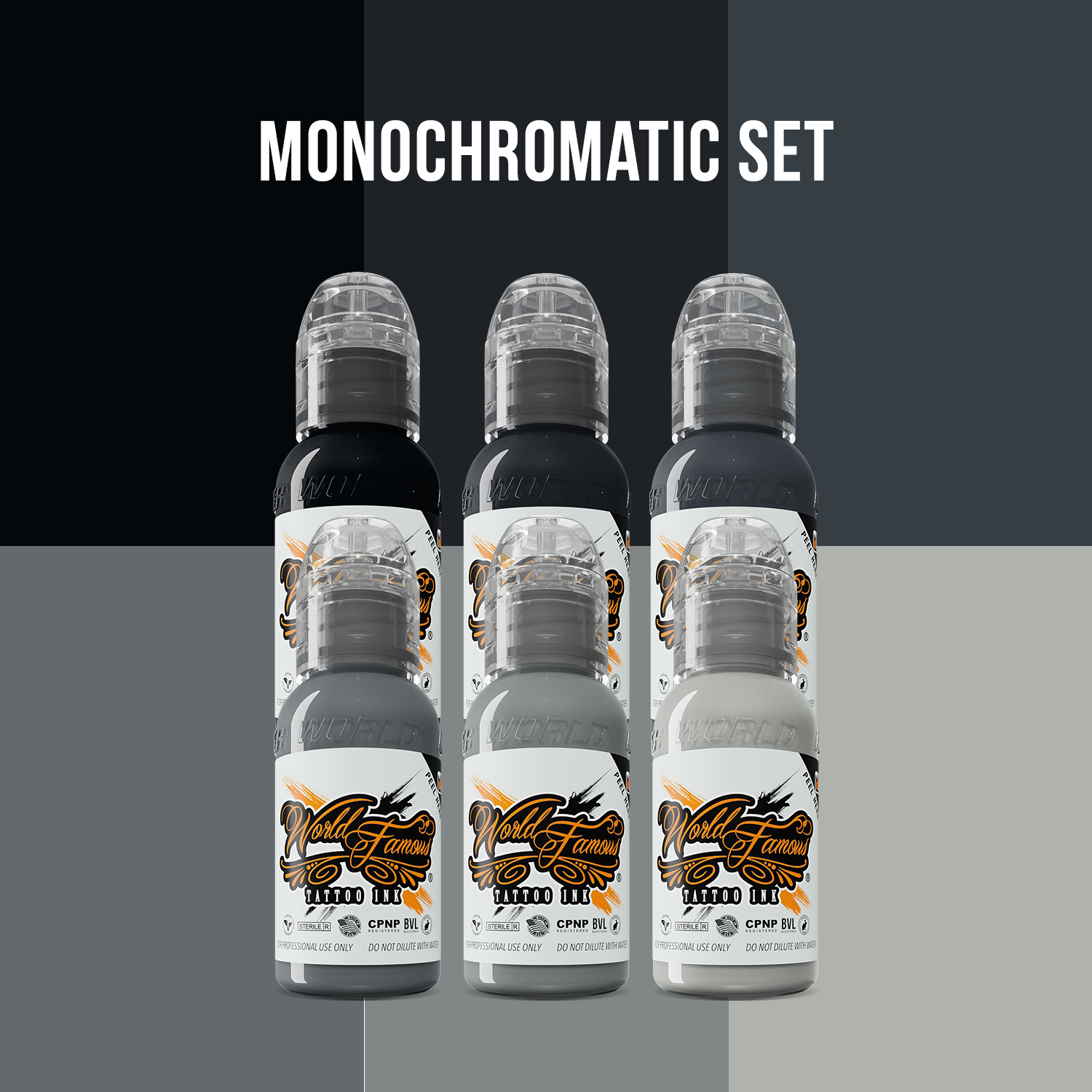 Mono Chromatic Set — World Famous Tattoo Ink — Pick Size