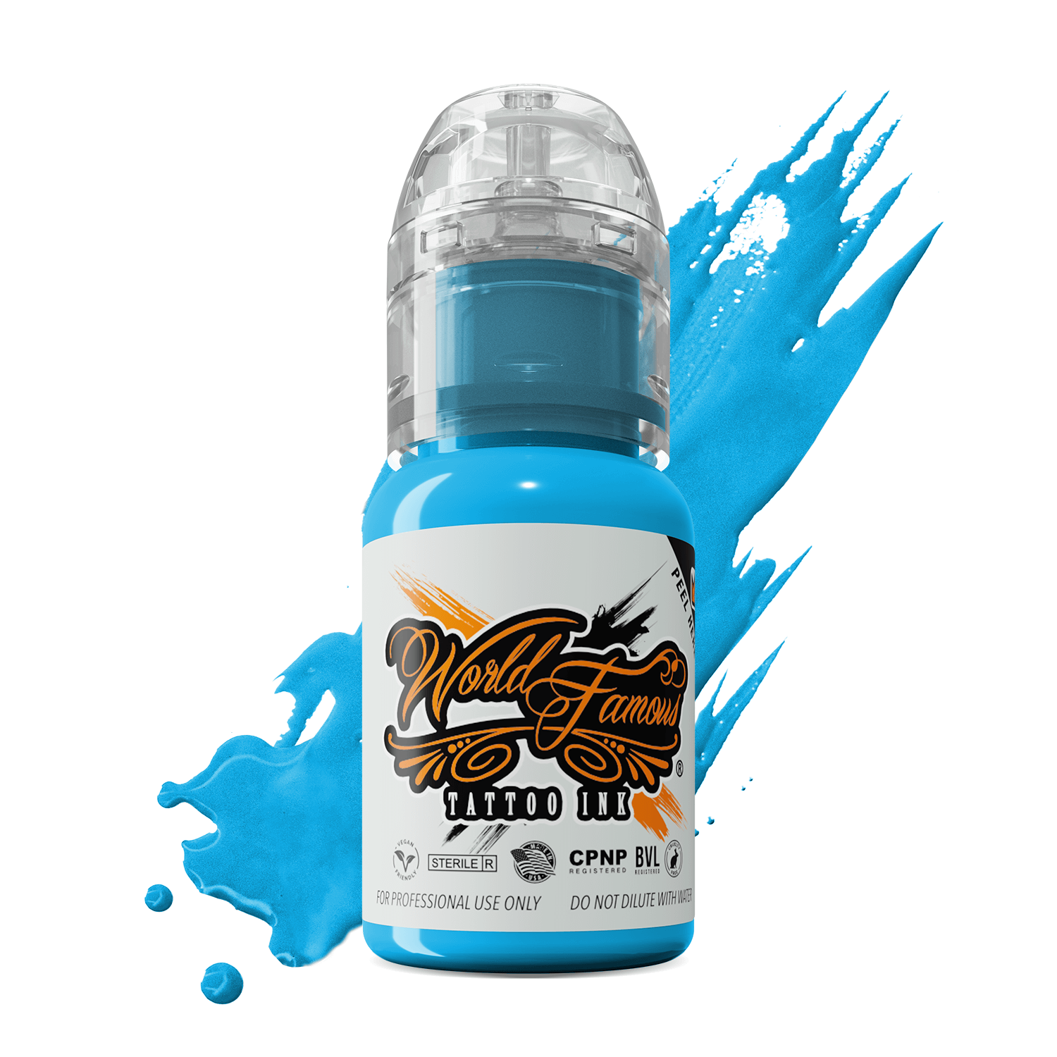World Famous Tattoo Ink – All Blue Inks – 1/2oz Bottle
