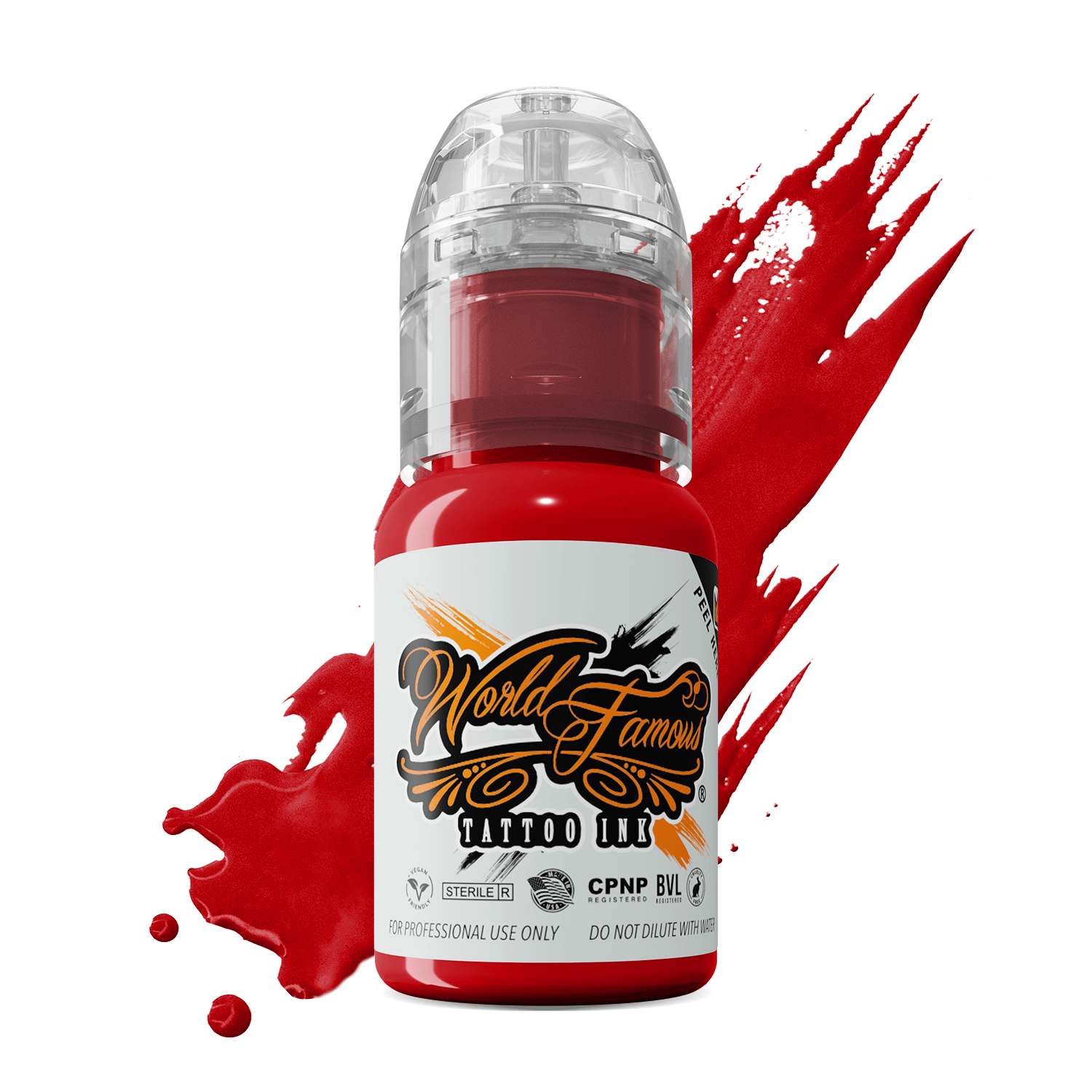 World Famous Tattoo Ink – All Red Inks – 1/2oz Bottle