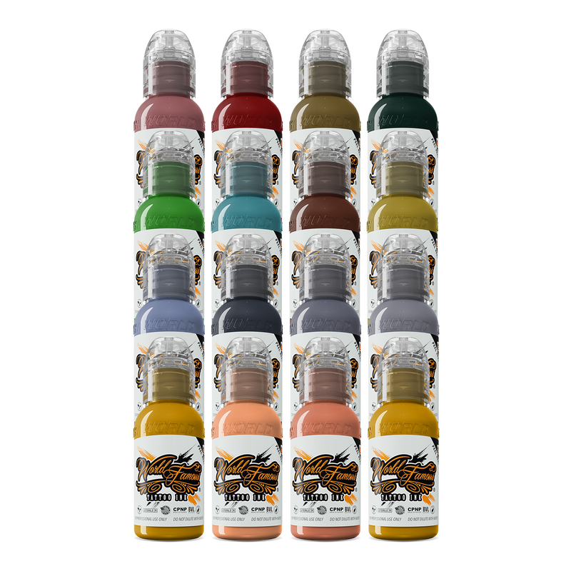 16 Color Sarah Miller Valhalla Portrait Set — World Famous Tattoo Ink — Pick Size