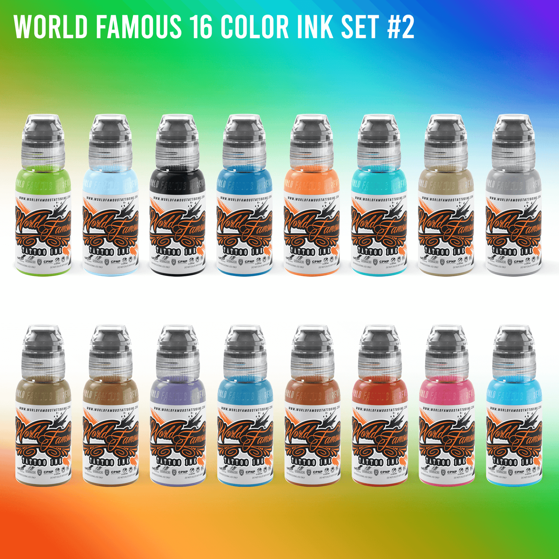 World Famous 32 bottle Color Set - 1oz