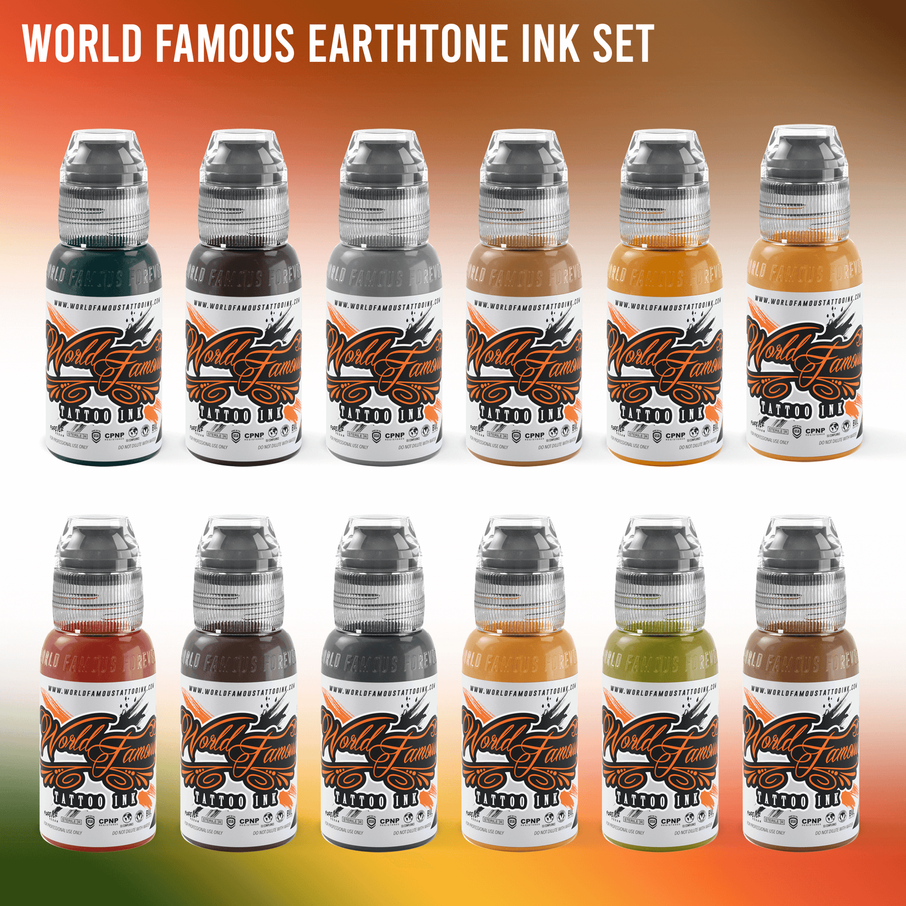 World Famous 72 bottle Color Set - 1oz