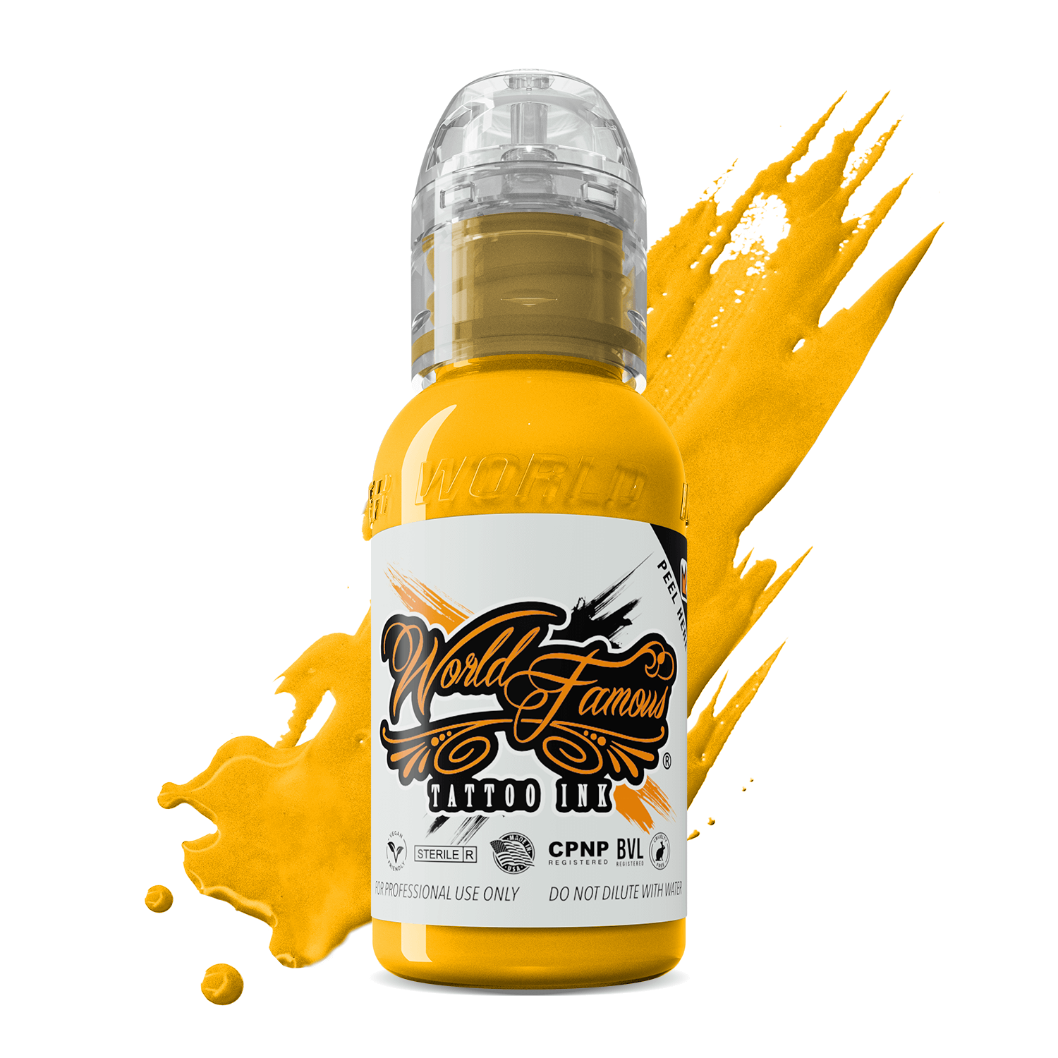 World Famous Tattoo Ink — All Yellow Inks — 1oz