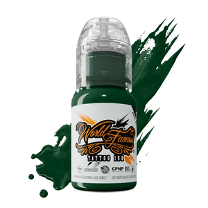 World Famous Tattoo Ink – All Green Inks – 1/2oz Bottle