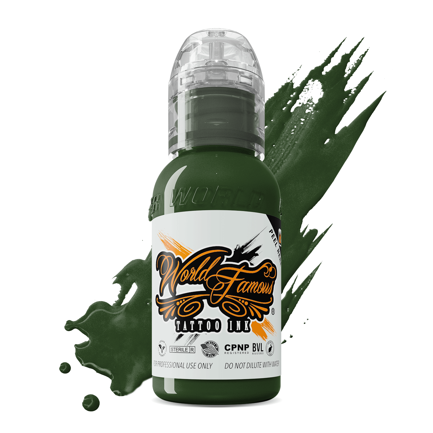World Famous Tattoo Ink — All Green Inks — 1oz