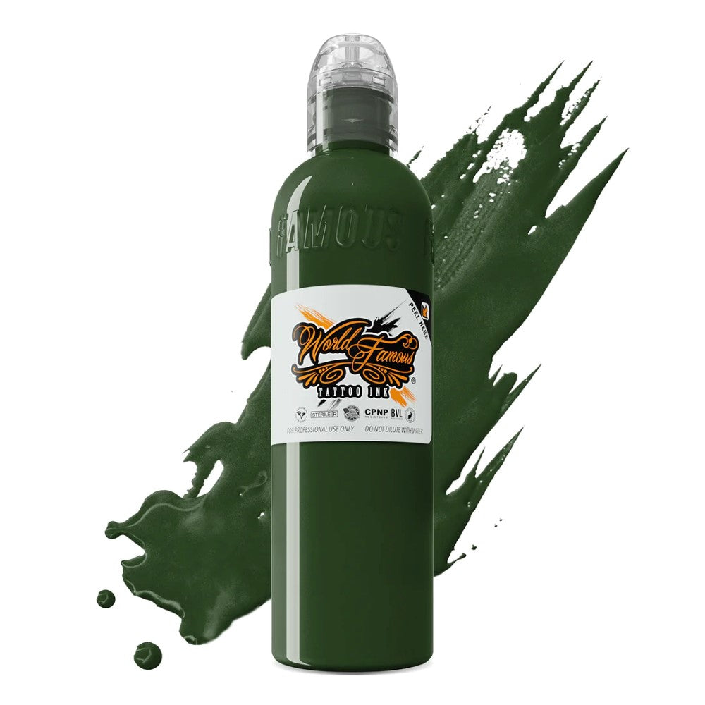 World Famous Tattoo Ink — All Green Inks — 4oz