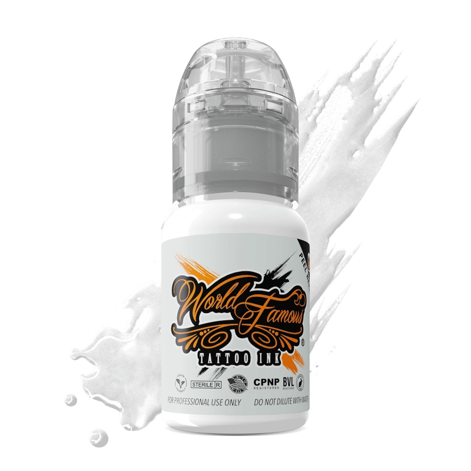World Famous Tattoo Ink – All White Inks – 1/2oz Bottle