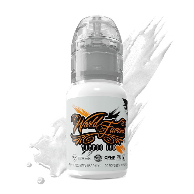 World Famous Tattoo Ink – All White Inks – 1/2oz Bottle
